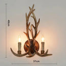 Axyaa Antler Deer Chandelier - Large Resin Hanging Light for Living Room or Loft