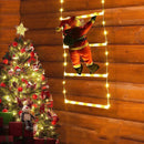 Axyaa Climbing Santa LED Light Strip with 8 Modes for Home Window and Tree