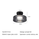 Axyaa Glass Ceiling Lamp Modern Minimalism LED Copper Lighting