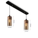 Axyaa Nordic Wood Grain LED Pendant Lamp, Modern Glass, Dining Room, Bedroom