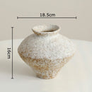 Axyaa Ceramic Vase: Retro Style Table Decor Vase for Classic Floral Arrangements