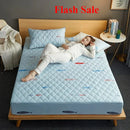 Axyaa Waterproof Antibacterial Padded Mattress Protector with Non-Slip Cover
