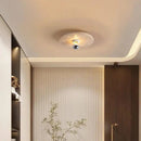 Axyaa Wabi Sabi Travertine Ceiling Light: Nordic Stone LED Chandelier for Home Decor