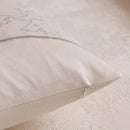Axyaa Christmas Tree Pillow Cover - Silver Gold Snowflake Velvet - Home Decoration - 45x45cm