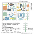 Axyaa Tree Bedroom Backsplash Wall Decals - Vinyl Waterproof DIY Wall Stickers