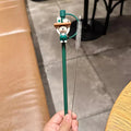 Axyaa Cute Bear Silicone Straw Caps - 7-8mm Reusable Dust-proof Topper for Tumbler