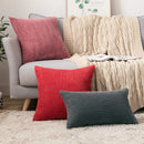 Axyaa Modern Braid Red Pillow Covers - Ultra Soft Stretchy Decorative Cushion Case