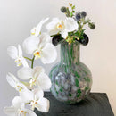 Axyaa Glass Vase Pebble Marble Handmade Floral Arrangement Terrarium Home Decor