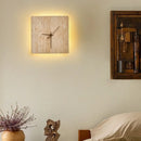 Axyaa LED Wall Clock Yellow Stone Light for Modern Nordic Decor