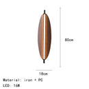 Axyaa Retro Leaves Walnut Wood Grain Wall Lamp