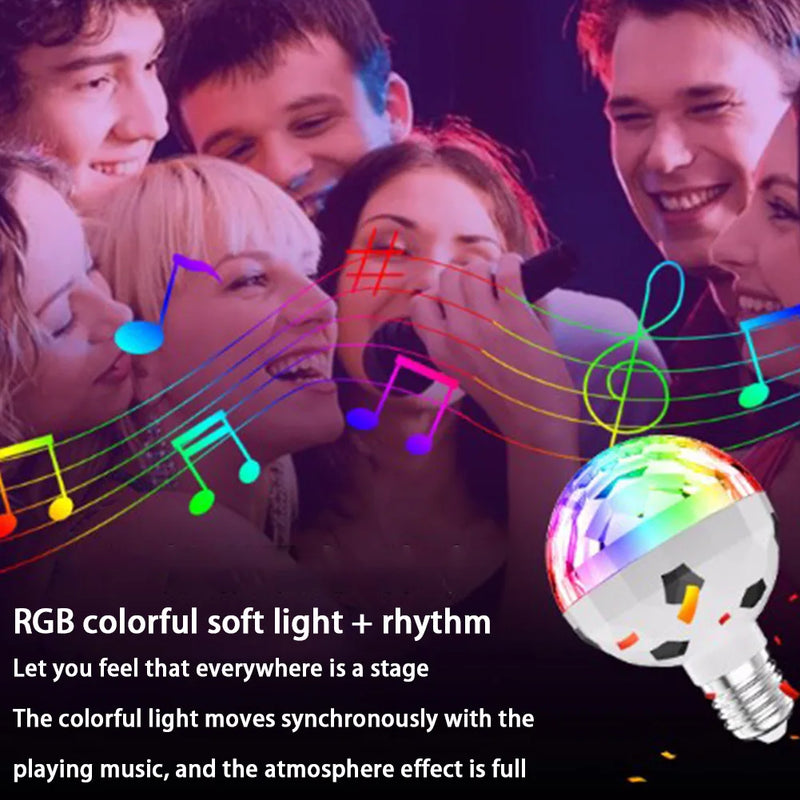 Axya RGB LED Crystal Magic Ball Stage Light for Party Disco Bar KTV