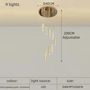 Axyaa Crystal Duplex Villa Chandelier - Luxurious Modern Cantilevered Design