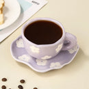 Axyaa Ceramic Coffee Cup and Saucer Set for Afternoon Tea and Desserts