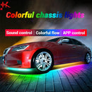 Axyaa Underglow Neon LED Lights: Chassis Strip Auto Atmosphere Lamp RGB Colorful