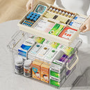 Axyaa Medicine Storage Box: Large-Capacity First Aid Kit in Various Colors