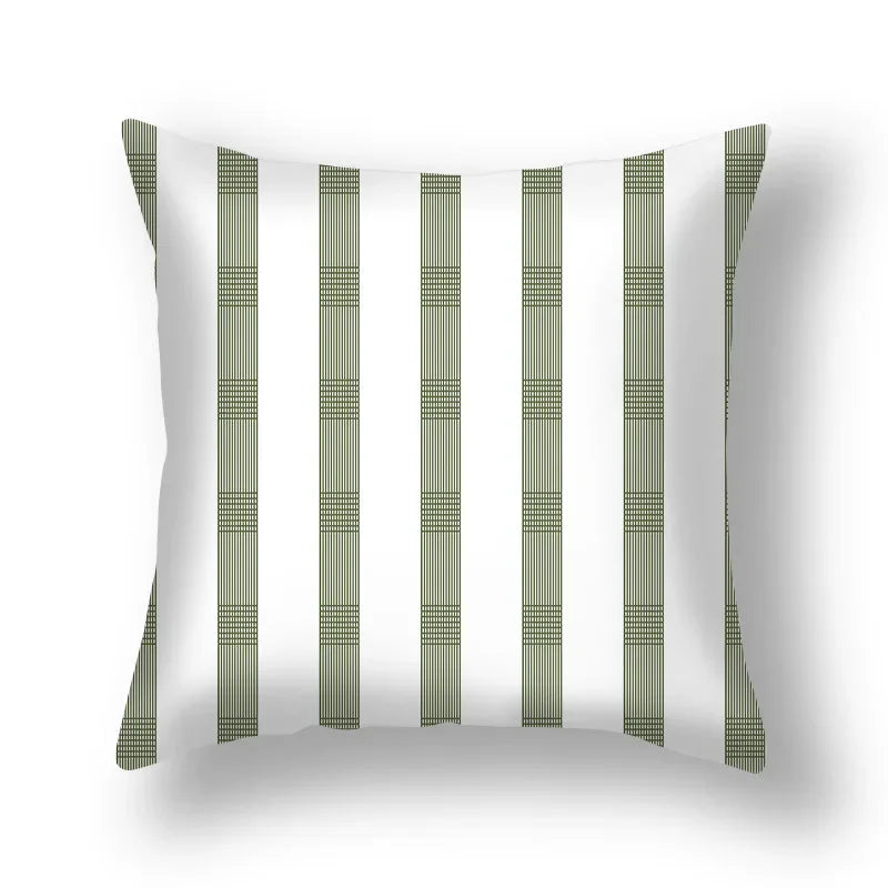 Axyaa Pink Gold Geometry Polyester Pillow Case 45*45cm Square