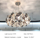Axyaa Luxury Crystal Chandelier: Modern Gold Bedroom Living Room Lighting Fixtures