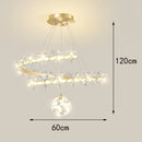 Axyaa LED Chandeliers Pendant Light for Modern Home Decor and Indoor Lighting