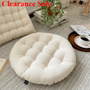 Axyaa White Tatami Dining Chair Cushion - Japanese Style Square Seat