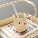 Axyaa Heart Ceramic Dinnerware Set, Plate, Bowl, Mug - Japanese Love, Valentine Gift