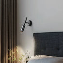 Brass LED Wall Lamp 3-Color Dimmable Rotatable for Parlor & Bedroom Lighting by Axyaa