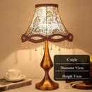 Axyaa Retro Gauze Desk Lamp with LED Floor, Living Room & Bedroom Lighting Fixtures