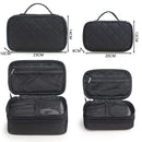 Axyaa Double-Layer Waterproof Cosmetic Bag for Travel & Storage