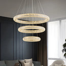 Axyaa Crystal Chandelier Pendant Lamp for Luxurious Living Room and Bedroom Lighting