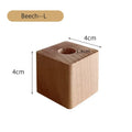 Axyaa Walnut Wood Pen Holder - Minimalist Desk Organizer