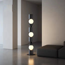 Axyaa Black White LED Floor Lamp: Modern Mood Lights for Home Decor