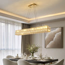 Axyaa Crystal Chandelier Pendant Light for Living and Dining Room