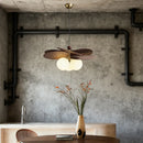 Rattan Glass Ceiling Chandelier by Axyaa - Decorative Lighting Fixture for Home