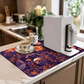 Axyaa Halloween Skull Drying Mat for Kitchen Counter and Coffee Bar