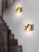 Axyaa Bvlgari Stone Wall Light: Natural Luxury for Bedroom and Living Room
