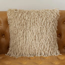 Axyaa Faux Fur Cushion Cover 18x18inch 12x30 Inch Grey Ivory White Black Soft Cozy Home Decor