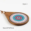 Axyaa Solid Wood Heat Insulation Mat, Anti-Scalding Table Mat-Coaster