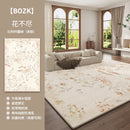 Axyaa Luxury Floral Retro-Style Living Room Carpet, Thick Soft Rug for Bedroom Décor