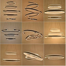 Axyaa Geometry Rings Pendant Lamp: LED Aluminum Acrylic Modern Design