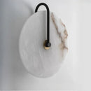Axyaa Circular Marble Wall Lamp for Modern Bedroom and Living Room Atmosphere