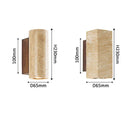 Axyaa Yellow Travertine Corridor Lamp H23cm: Scandinavian LED Wall Light for Living Room