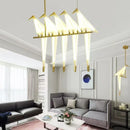 Axyaa Nordic Crane Floor Lamp: Elegant Ceiling Chandelier for Dining Room, Bedroom & Home Décor