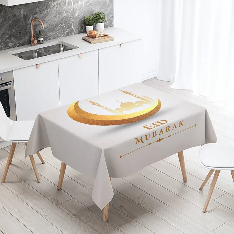 Elegant Ramadan Calligraphy Tablecloth by Axyaa