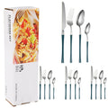 Axyaa 16-Piece Stainless Steel Tableware Set for Restaurants, Hotels, and Homes