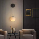 Axyaa Copper Marble Wall Lamp - Modern Bedroom, Hotel Design, Light Luxury Entrance