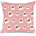 Halloween Ghost Pillowcase Set for Home Sofa, Pink Purple 45x45 - Axyaa Brand