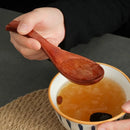 Axyaa Solid Wood Dinner Spoons Set of 6 ‑ Handmade Japanese Wooden Tableware