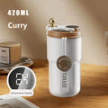 Axyaa Smart Temperature Display Coffee Travel Mug - 316 Stainless Steel Thermal Tumbler