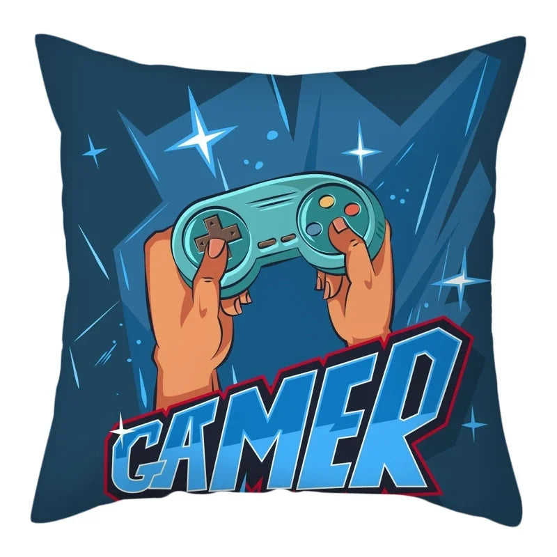 Axyaa Gaming Handle Player Pillowcase - Comfortable Home Decor