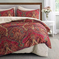 Axyaa Boho Paisley Medallion Duvet Cover Set Vintage Damask Bohemian Bedding