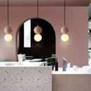 Axyaa Concrete Ball Pendant Chandelier for Home Art Decor with LED Electric Light Source